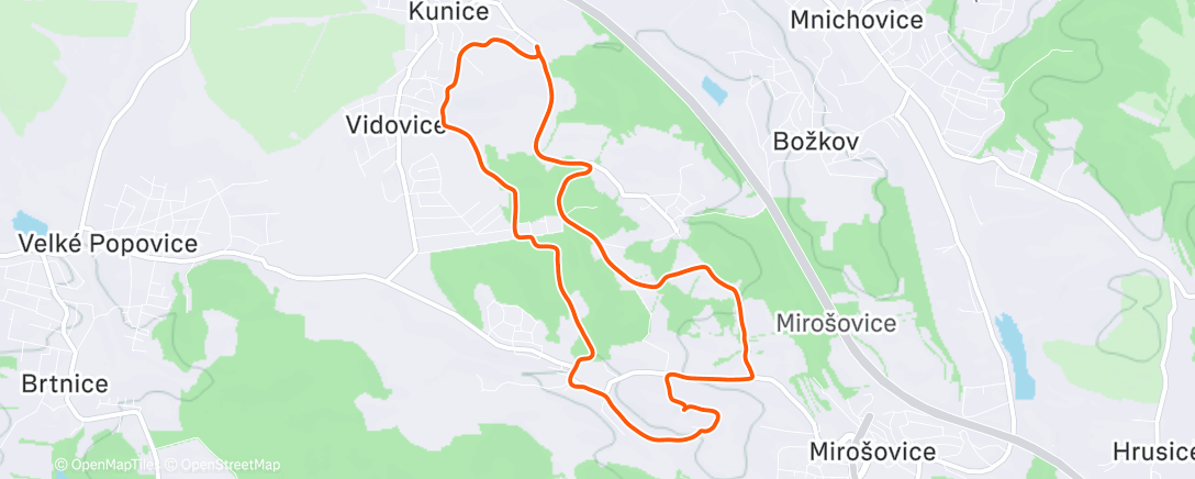 Карта физической активности (🏃🏻‍♂️‍➡️🏃🏻‍♀️‍➡️…rege s Evíkem k lomu Chlum 🙂)