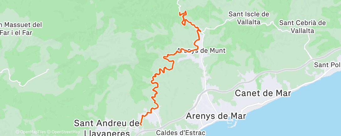 Map of the activity, Lluvia