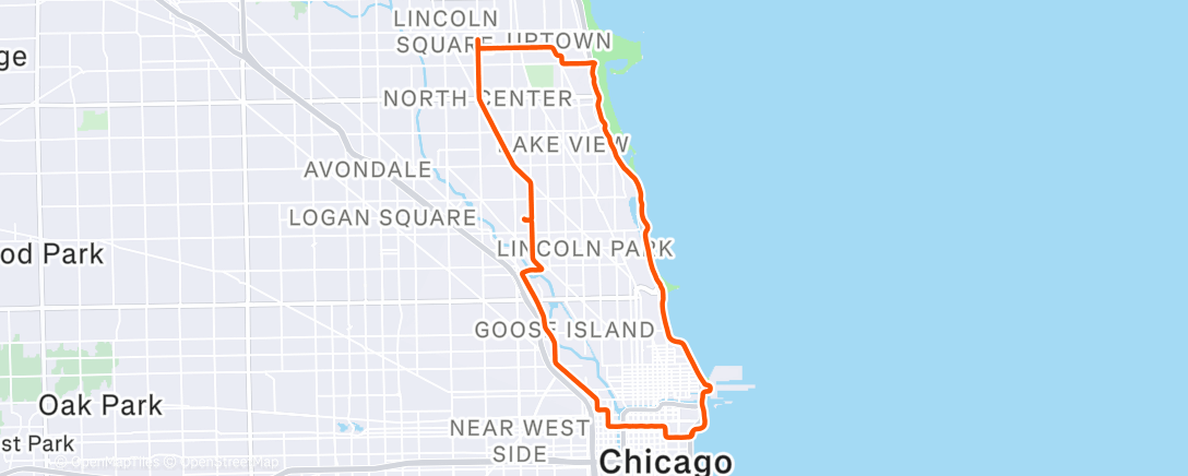 Карта физической активности (City Gravel Ride)