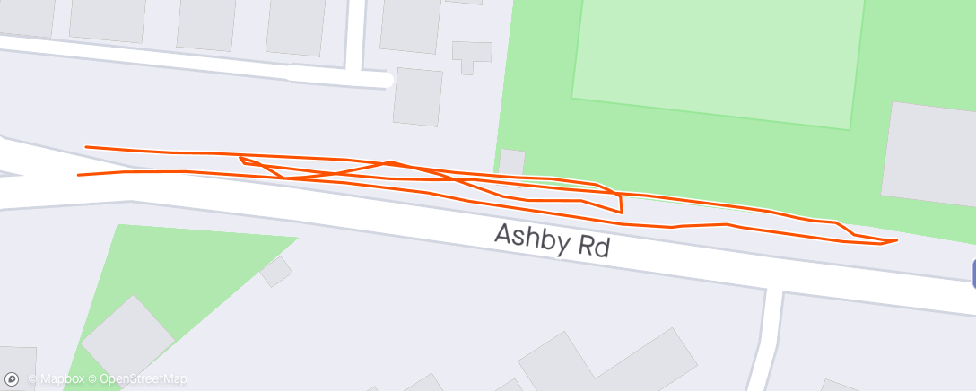Map of the activity, 3x10s Strides