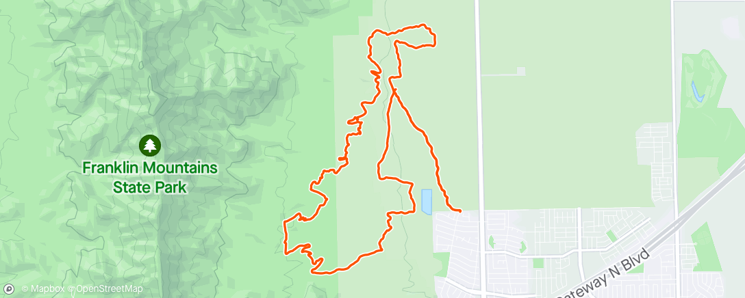 Map of the activity, Sunday Morning Cycle