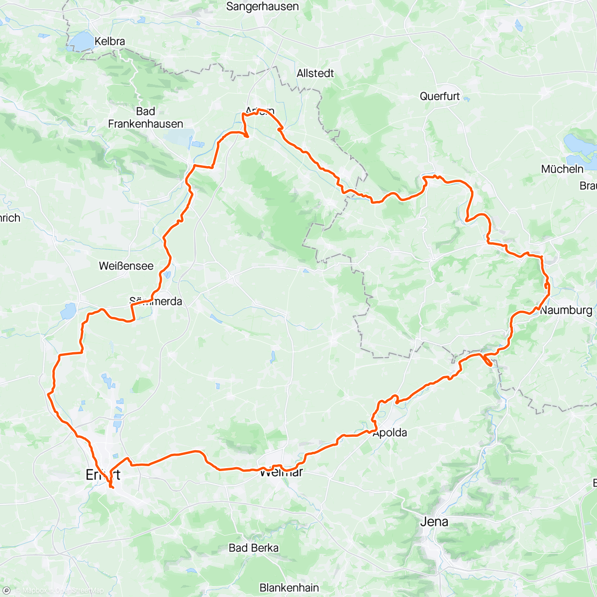 Map of the activity, 4-Flüsse-Tour ☀️