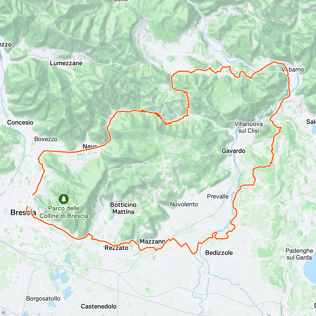 Map of the activity, Cicloturisti!@ Monte Ere (via Oriolo) & WildSabbia