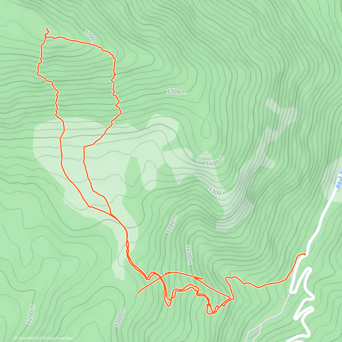 Карта физической активности (Plimbare pe Piatra Mică)