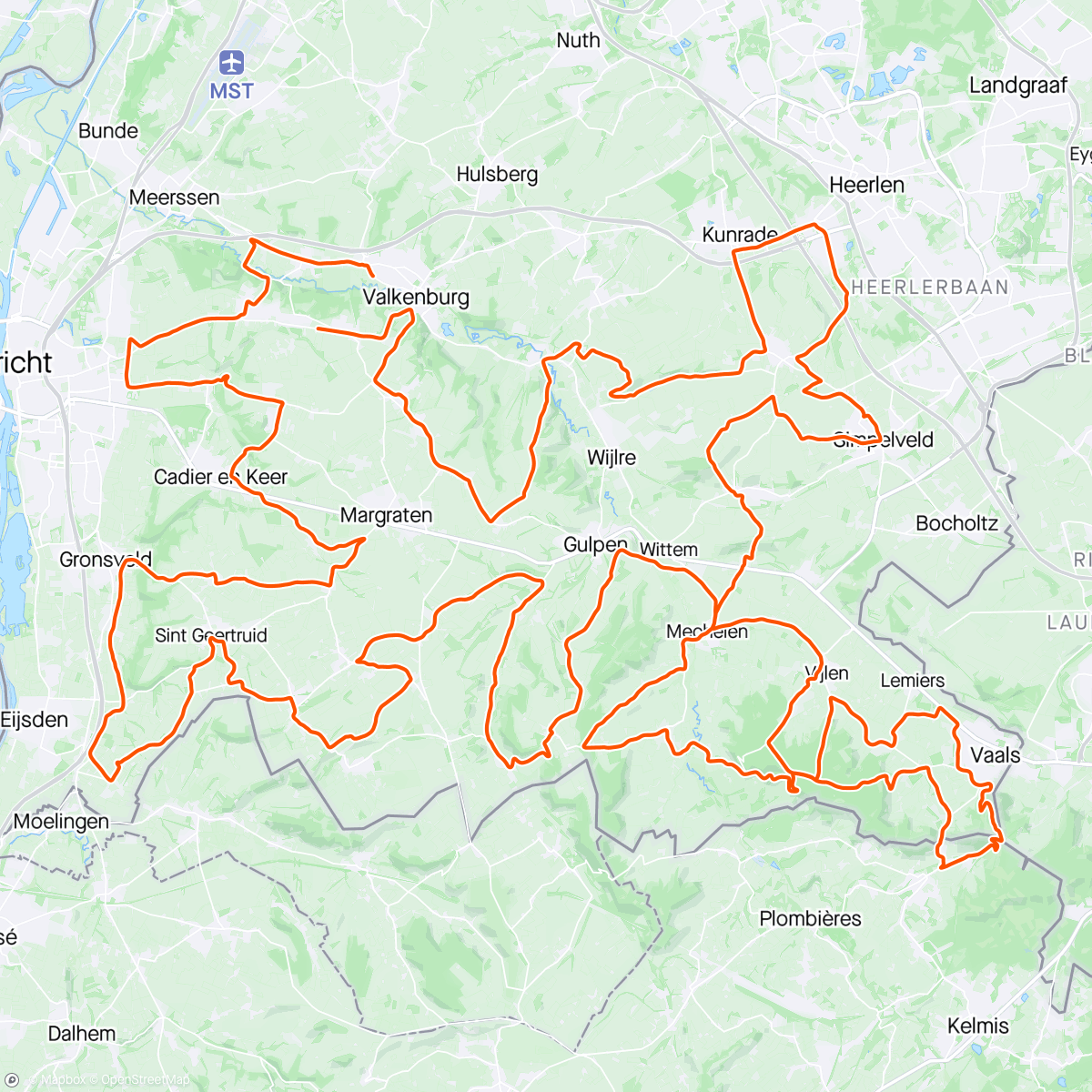 Map of the activity, Amstel Gold 🍺