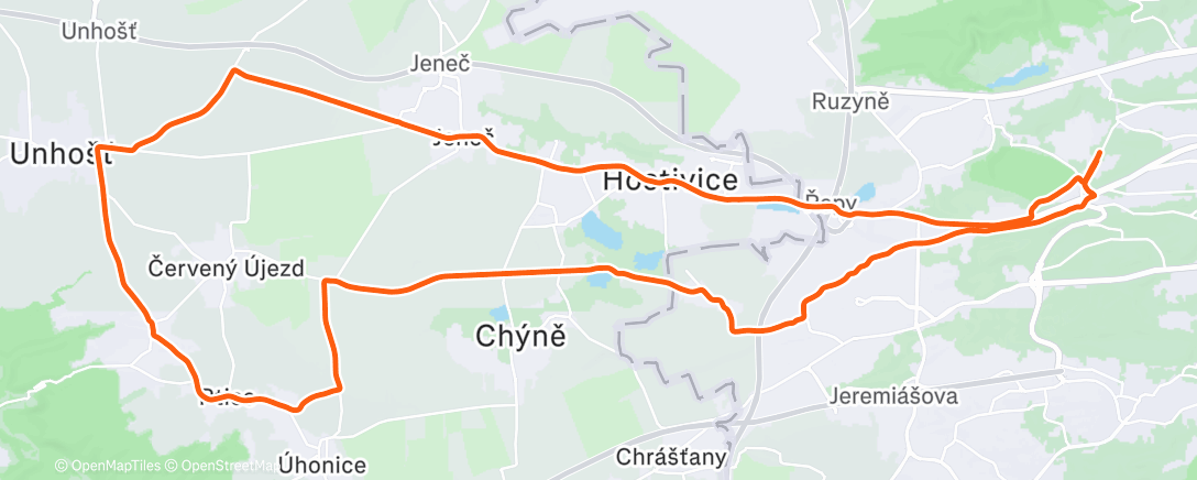 Карта физической активности (Morning Gravel Ride)