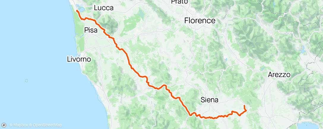 Map of the activity, Giro d'Italia stage 6🇮🇹