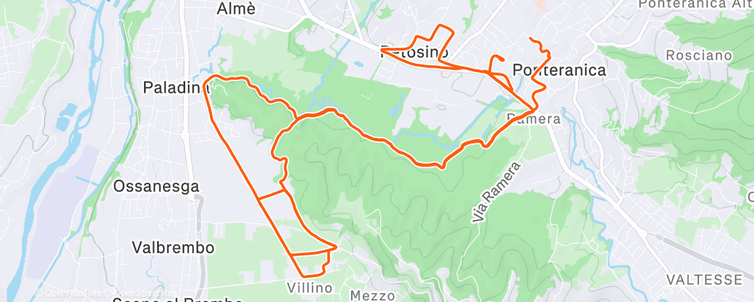 Map of the activity, Freddino