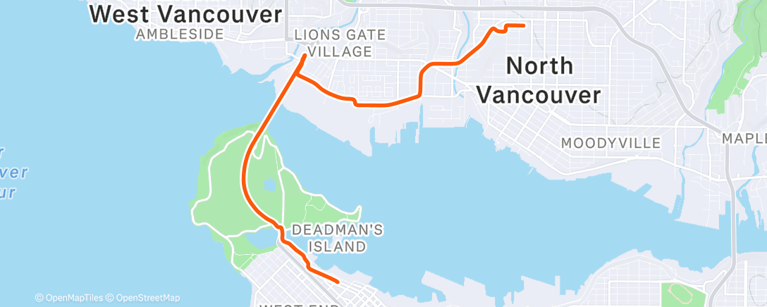 Map of the activity, Morning Ride