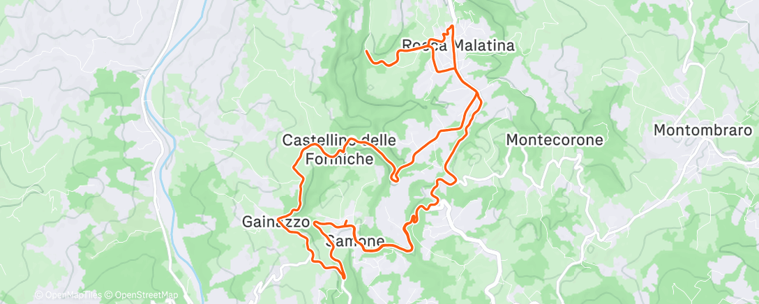 Map of the activity, 27/12/25 Corsa mattutina