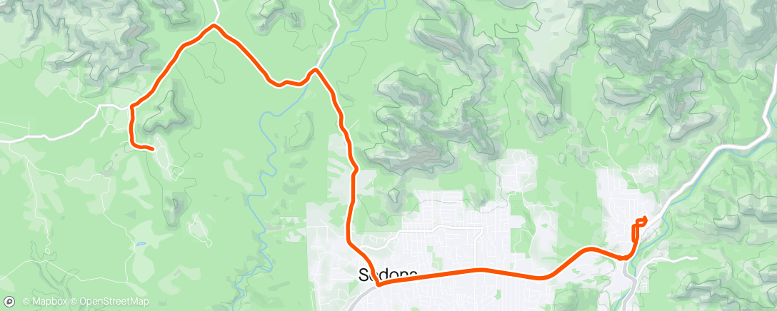 Map of the activity, Dry Creek