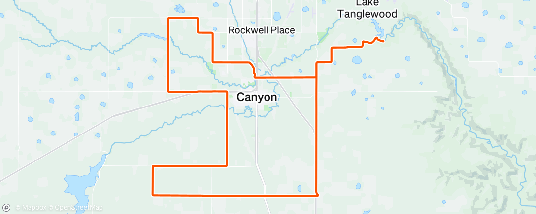 Map of the activity, Morning Gravel Ride