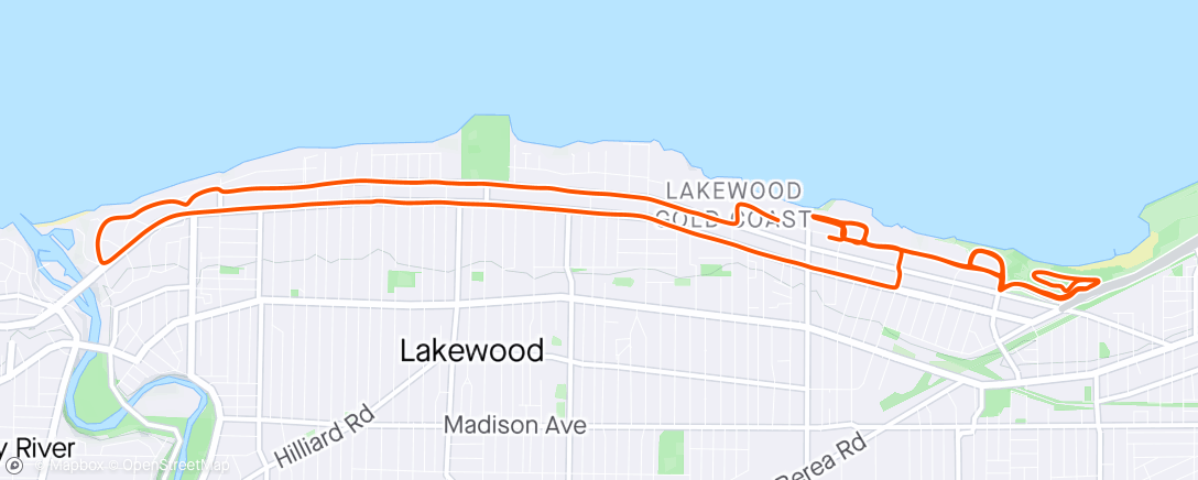Map of the activity, Last ride before surgery.