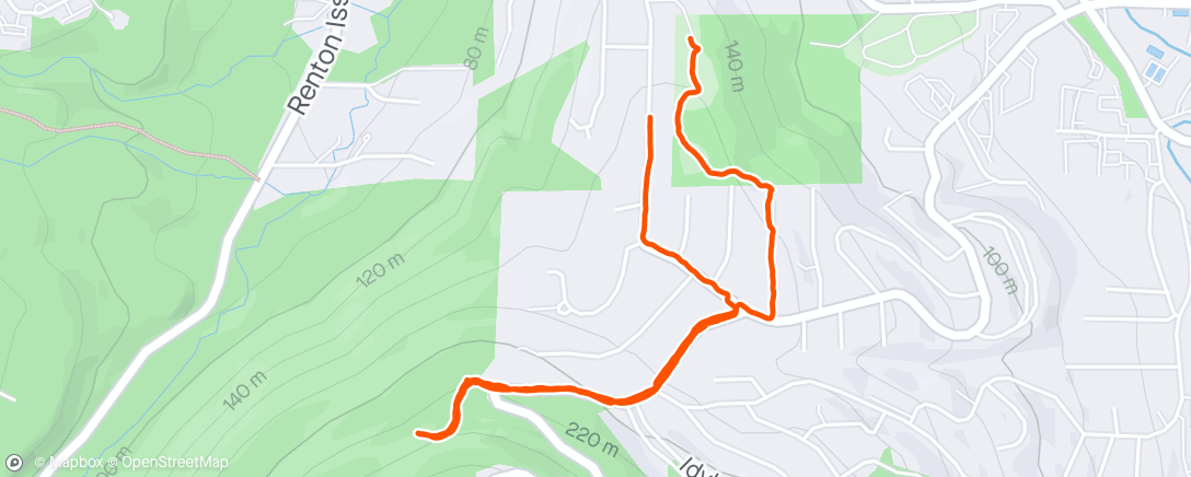 Map of the activity, Mini hike