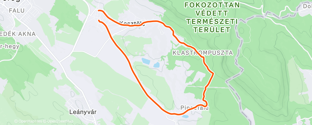 Карта физической активности (Afternoon Mountain Bike Ride)