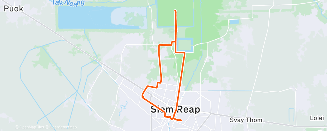 Map of the activity, Afternoon Ride