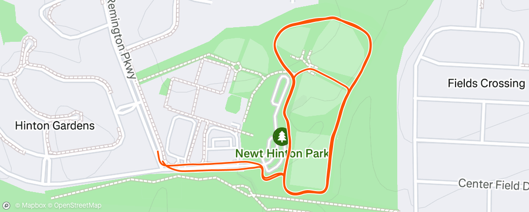 Map of the activity, Morning Run