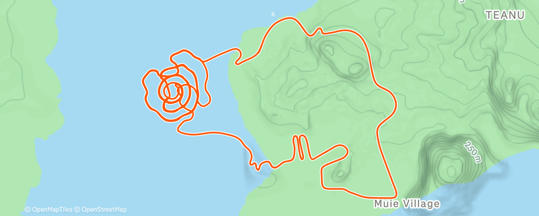 Map of the activity, Zwift - Volcano Climb in Watopia