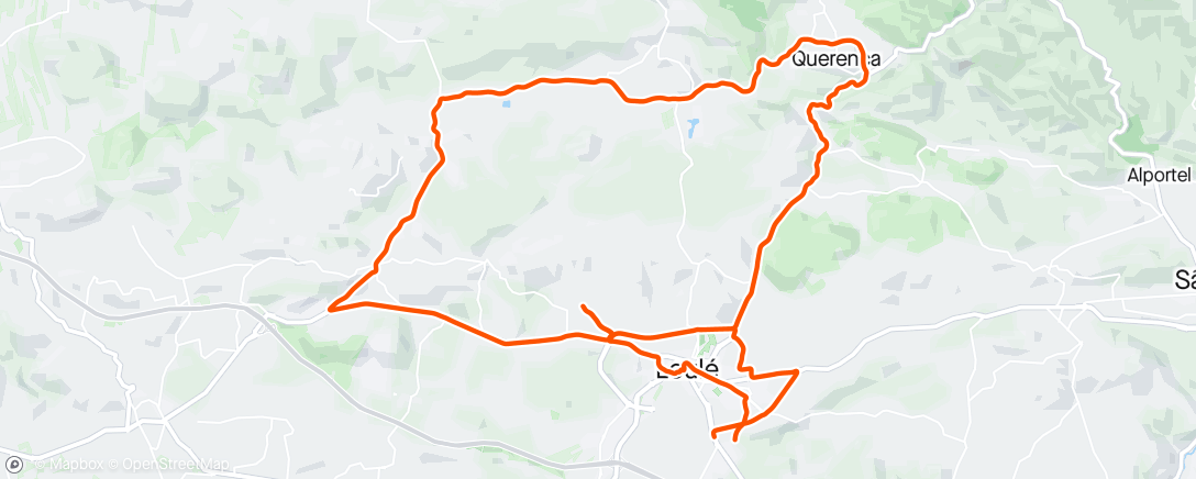 Map of the activity, Volta de bicicleta à hora do almoço