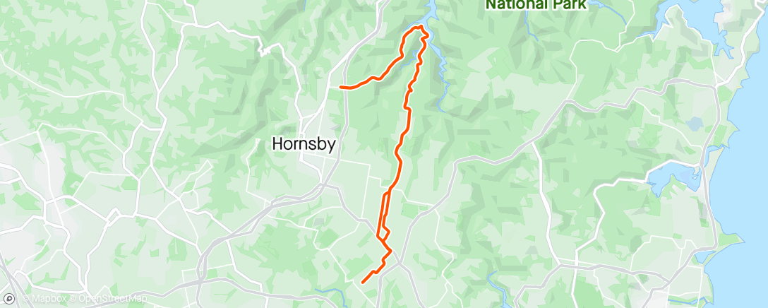 Map of the activity, Morning Ride