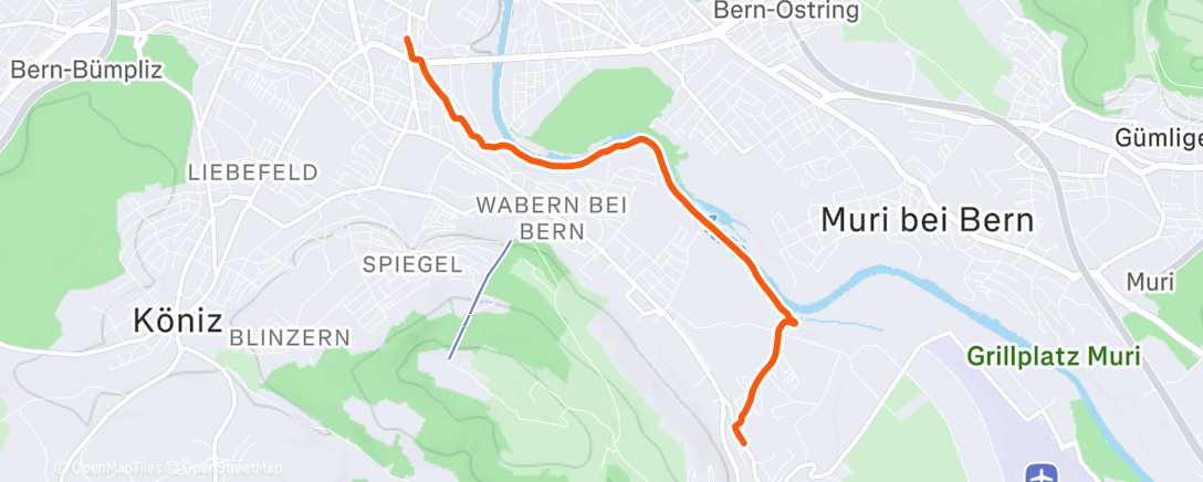 Карта физической активности (Mittagslauf)