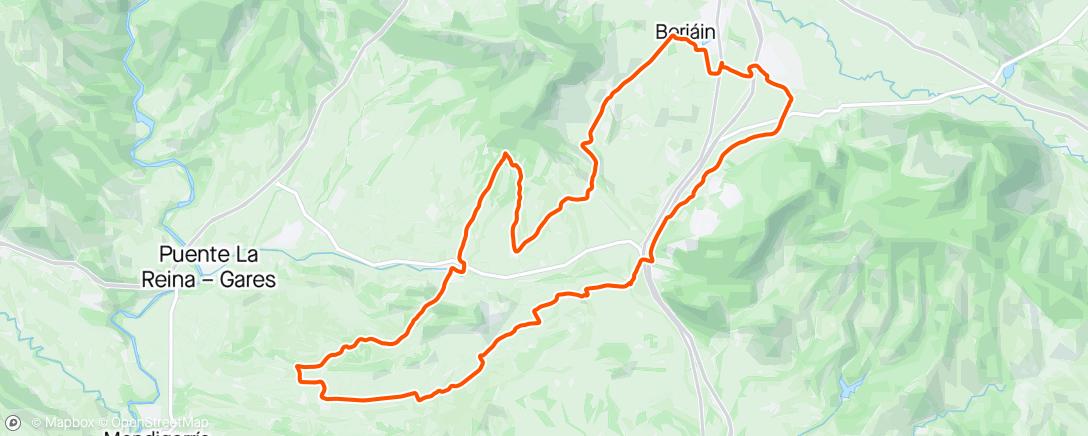 アクティビティ「Biurrun-Eneriz-Añorbe-Oriz」の地図