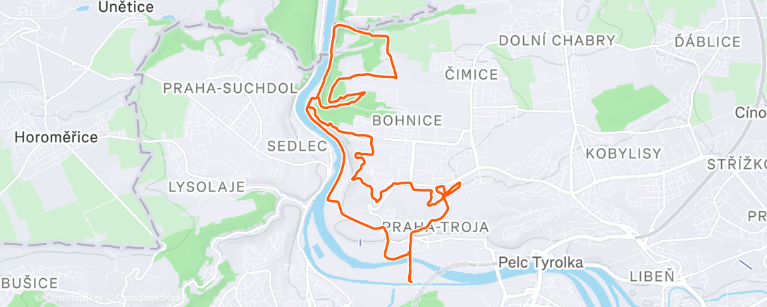 Карта физической активности (Morning Sunrise Run)