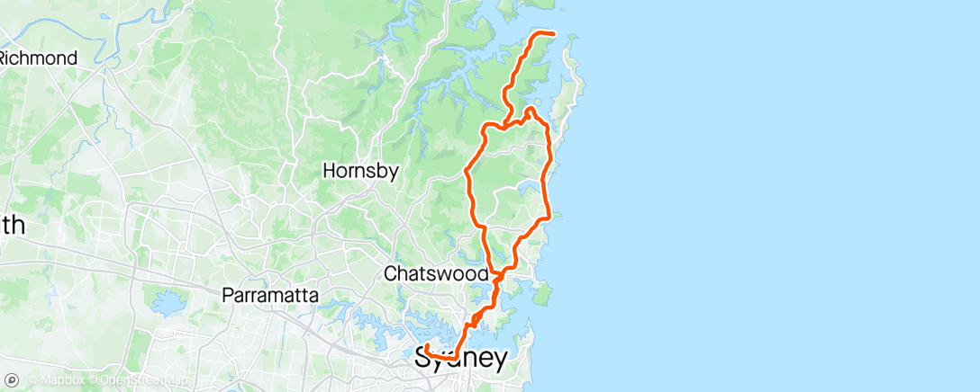Map of the activity, West Head