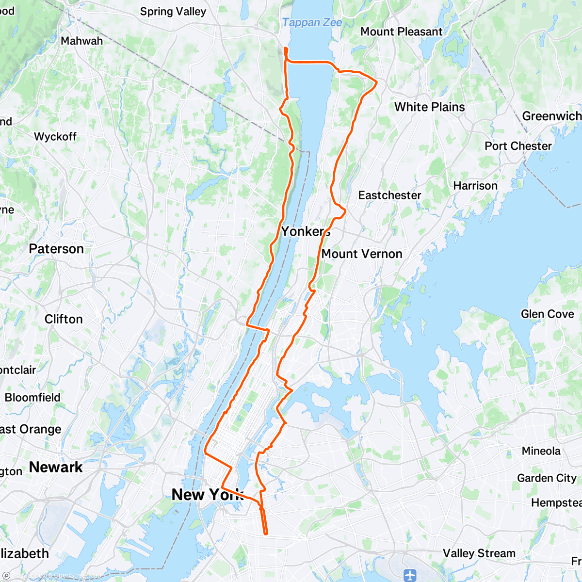 Map of the activity, 9W/NC with the BOYS