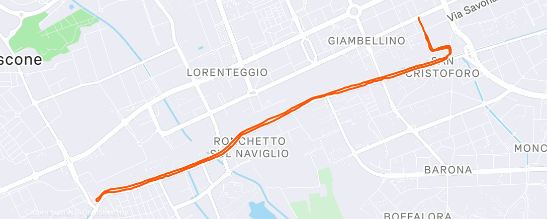 Map of the activity, Recovery Run Z2