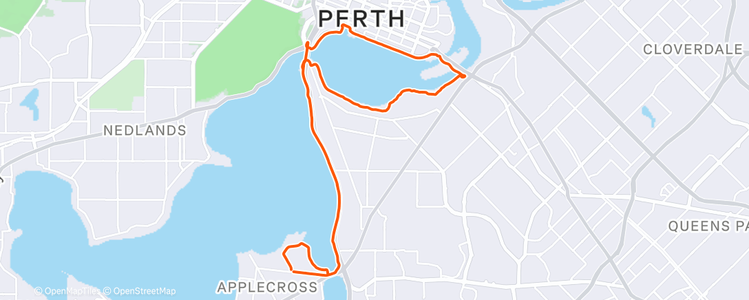 Map of the activity, Morning Ride
