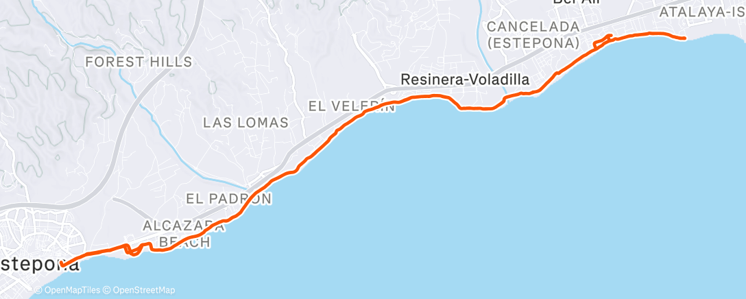 Map of the activity, Morning Ride