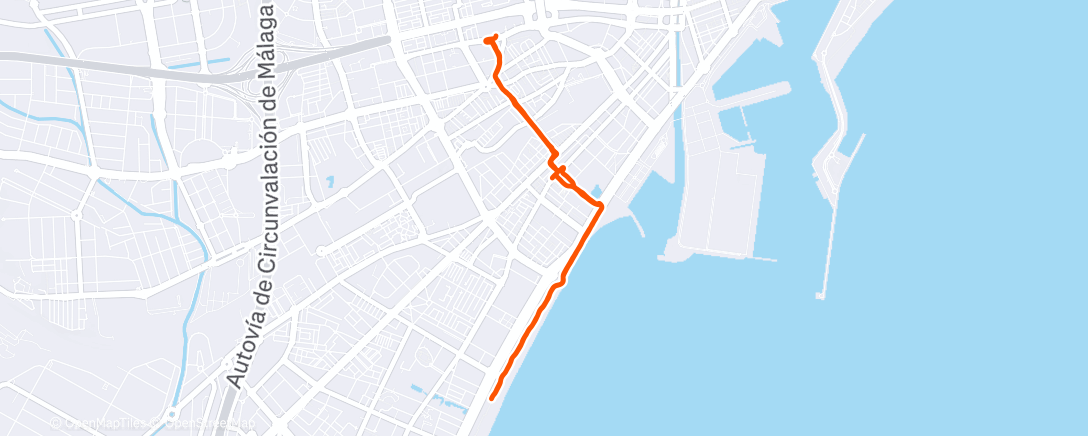 Map of the activity, Morning Run