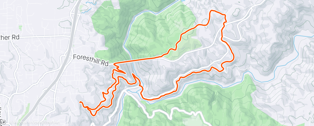 Map of the activity, Lunch Mountain Bike Ride + Manzanita GPS Fail