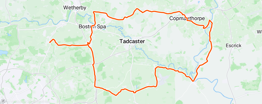 Map of the activity, Morning Ride
