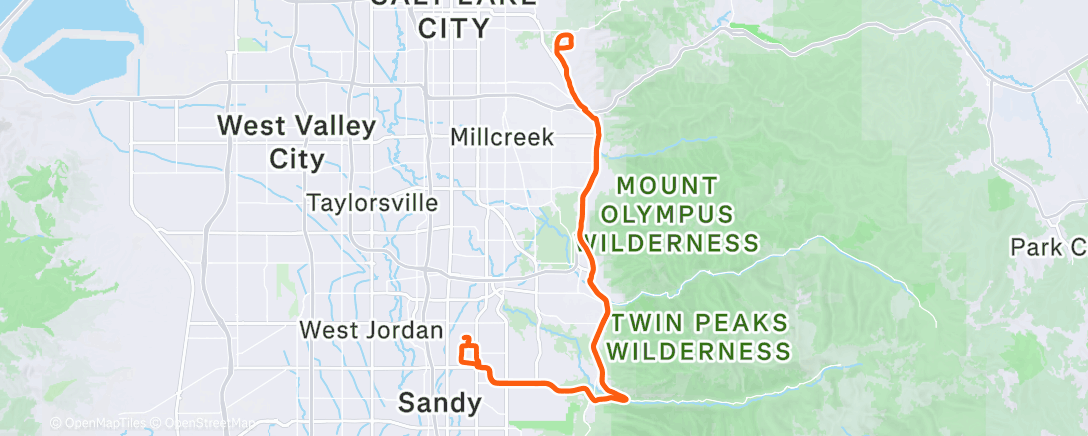 Map of the activity, Morning Ride