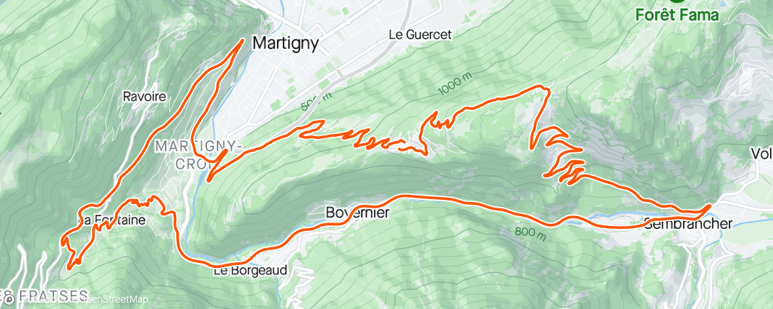 Map of the activity, Déblocage pre Gippingen