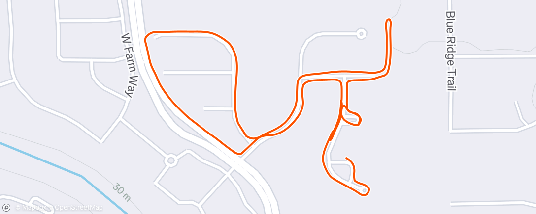 Map of the activity, Afternoon Walk