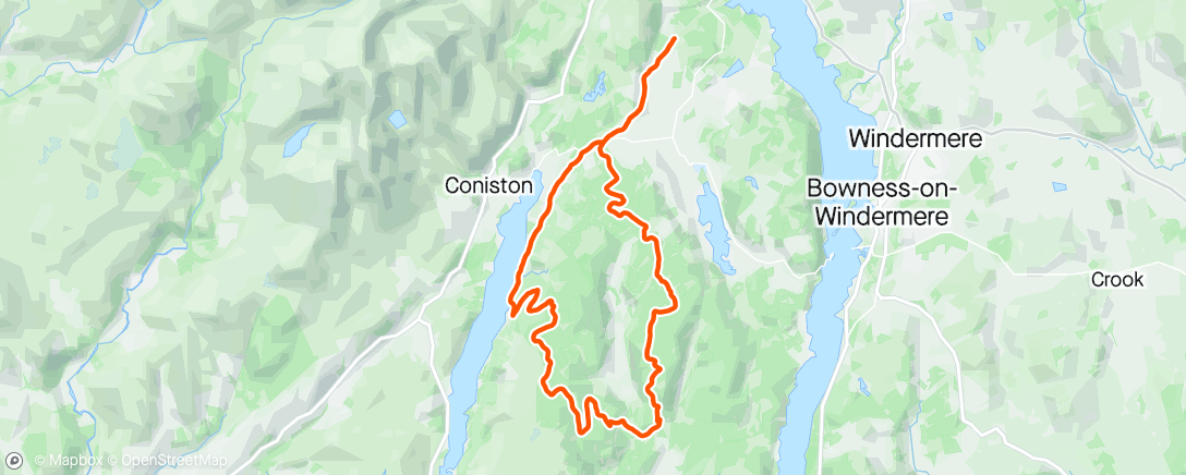 Map of the activity, Post Gralloch lake district Gravelling
