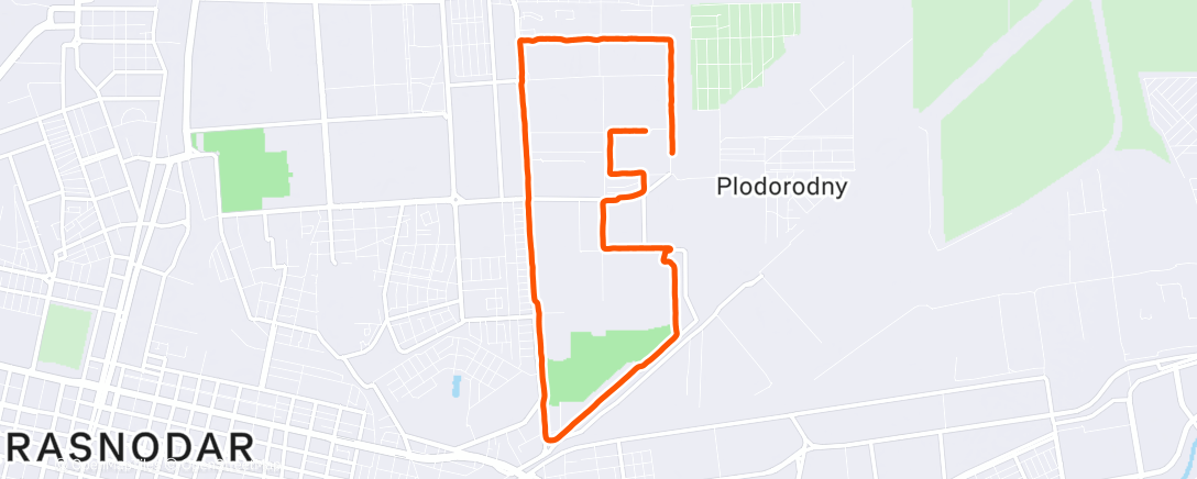 Карта физической активности (Фартлек)