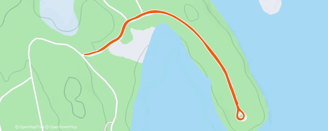 Map of the activity, Course à pied dans l'après-midi