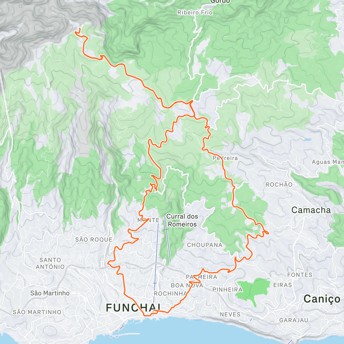 Map of the activity, Pico de Arieiro 🏔️