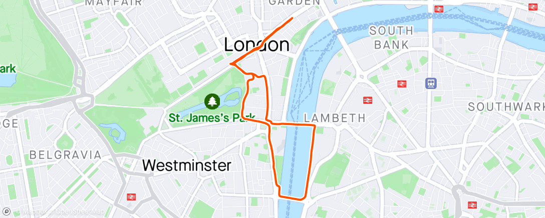 Map of the activity, London shakeout