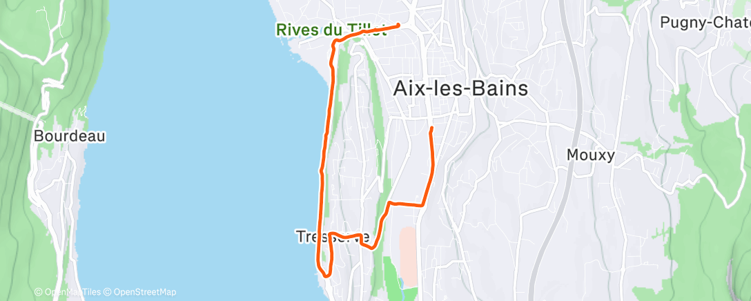 Карта физической активности (Retour de la salle)