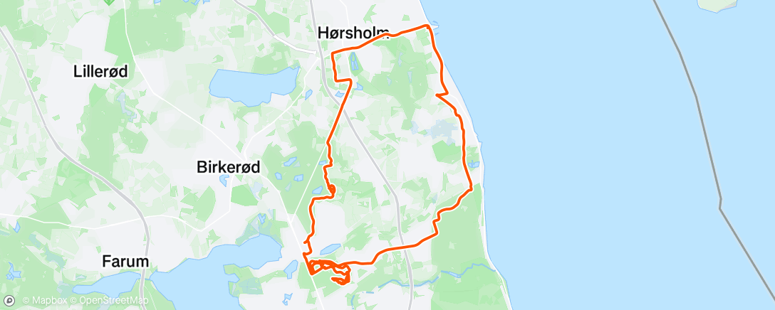 Map of the activity, Lunch Mountain Bike Ride