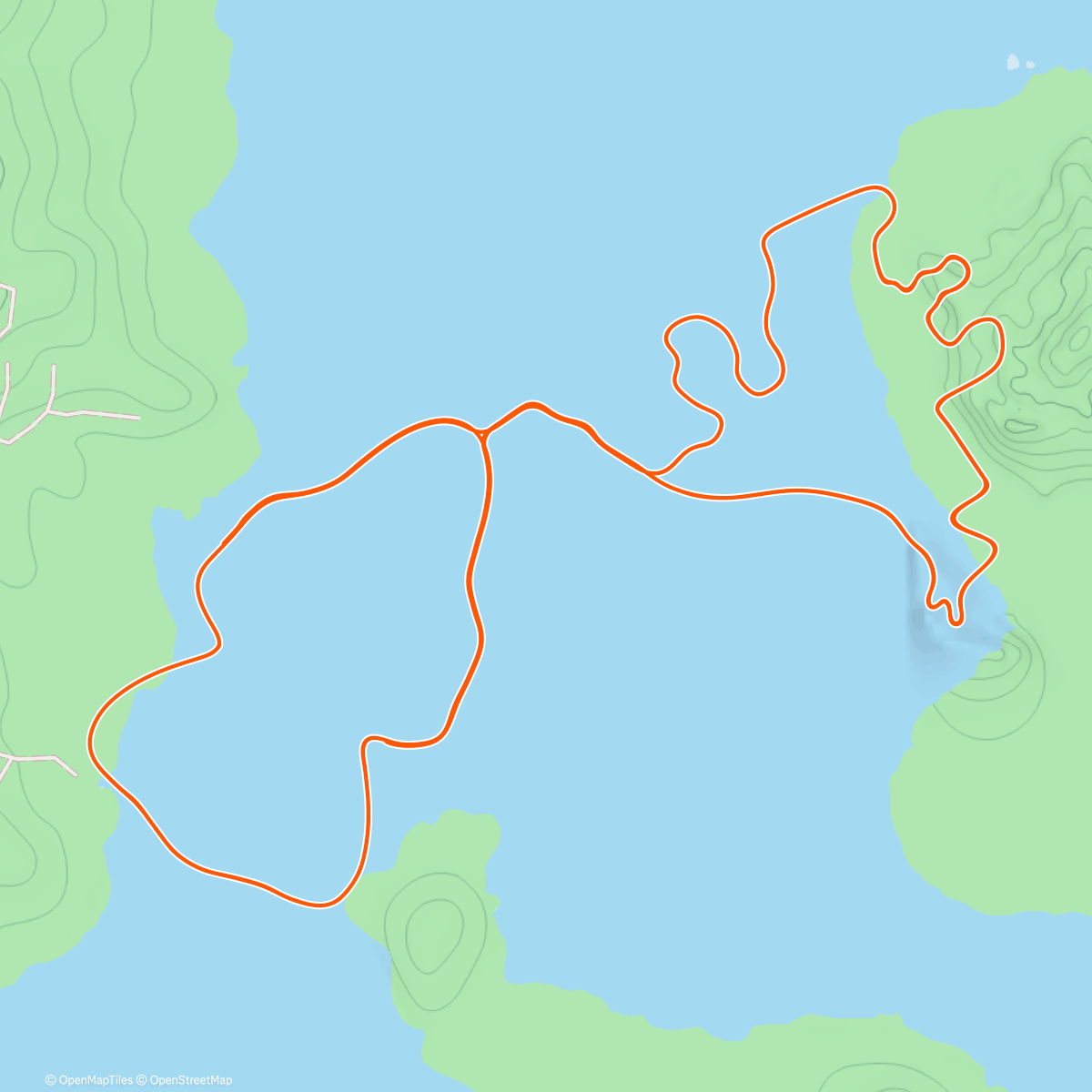 Карта физической активности (Zwift - LT Workout on Jarvis Seaside Sprint in Watopia)