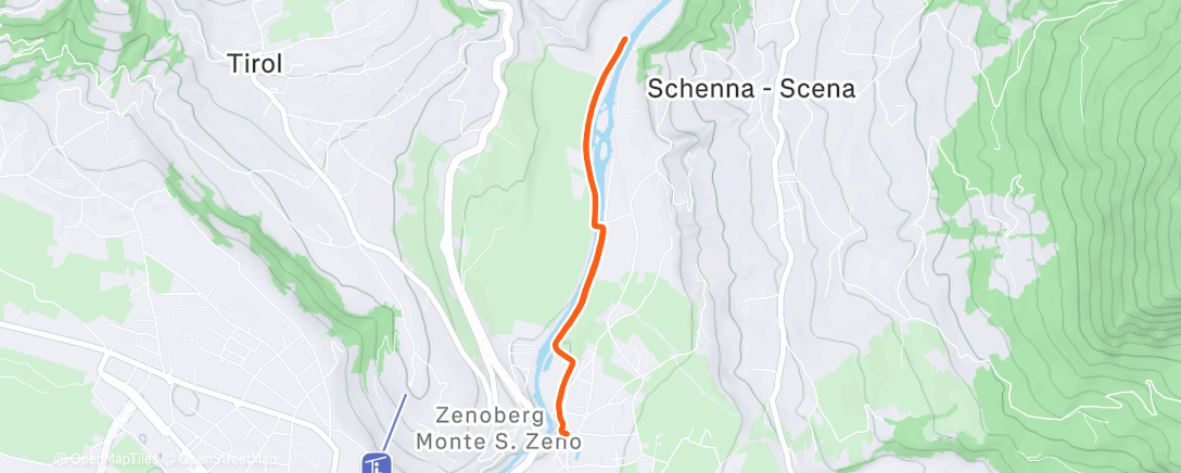 Map of the activity, Mittagspaziergang