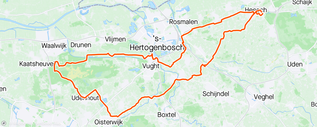 Map of the activity, De Voorsprong -  Roetselerberg