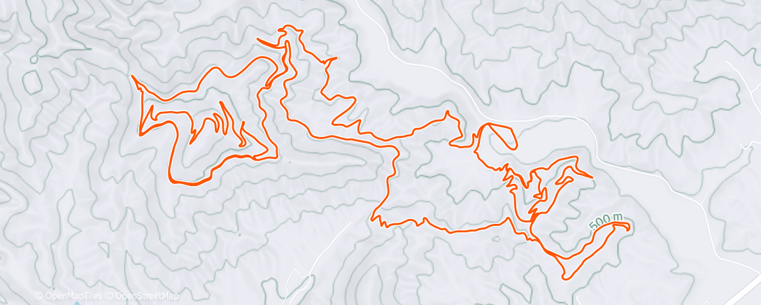 Map of the activity, Afternoon Mountain Bike Ride