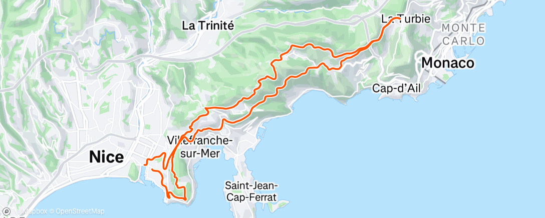 Map of the activity, Morning Ride